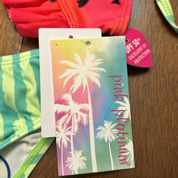 Adorable watermelon bikini by Pink Platinum. Size 24M - Picture 5 of 5